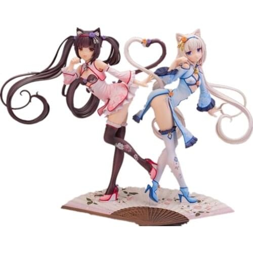 Anime Native Nekopara Chocola & Vanilla cheongsam ver 1/6 Scale PVC Action Figure Anime Girl Figures Anime Figure Model Toy