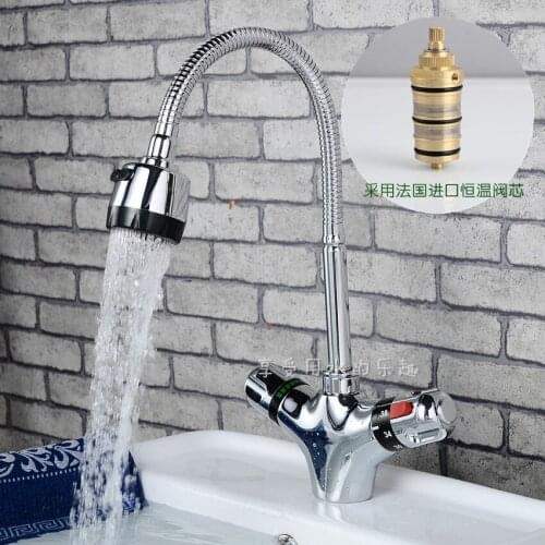 Grifos Para Lavabos Faucet Handles Shower/stainless Steel Kitchen Sink Hot And Cold Temperature Leading Import For Thermostatic