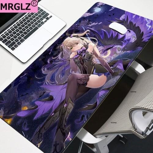 Genshin Impact Anime Computer Mouse Pad Gamer Mouse Pads Large Gaming Mousepad XXL Desk Mause Pad Keyboard Mouse Carpet for CSGO
