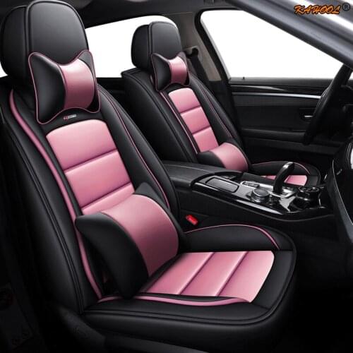 KAHOOL leather car seat cover set For Toyota Corolla Camry Rav4 Auris Prius Yalis Avensis SUV auto accessories car styling