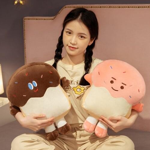 Creative Toast Bread Toy Funny Bread Plush Animals Kawaii Stuffed Soft Toy for Children Girls Decor
