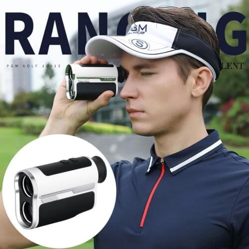 PGM Waterproof 600/1300 Yards Golf Laser Rangefinder Code Number Slope Compensation Flagpole Lock Telescope for Outdoor Sports