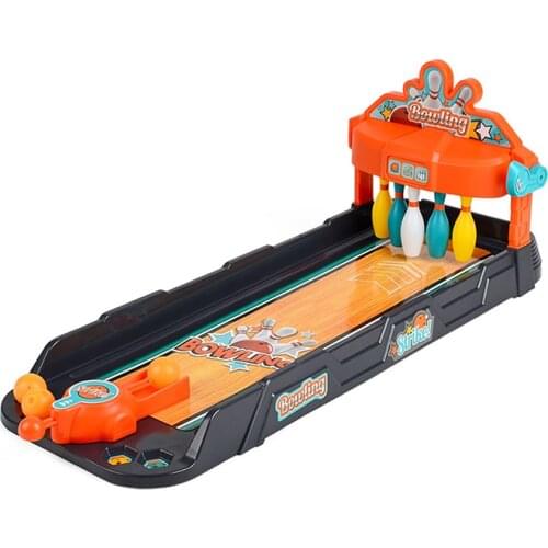 Mini Tabletop Bowling Sports Game Indoor Funny Relieve Stress Portable Interactive Desktop Bowling Toy Gift For Kids