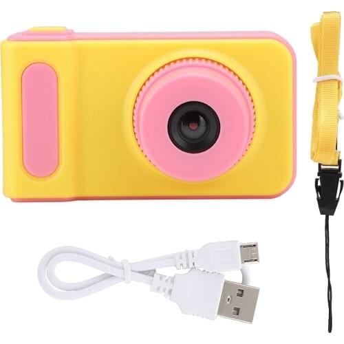Cartoon Mini Digital Cute Children 8MP Camera Video Toy Gift For Boys Girls Cartoon ChildrenS Digital Camera 2.0 (Pink)