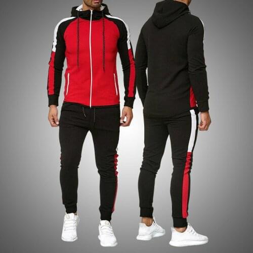 2021 Streetwear Men Tracksuit Casual Mens Sets Spring Autumn Hoodie+Pants Sportswear Plus Size 2 Pieces Set Mens Clothing 5XL