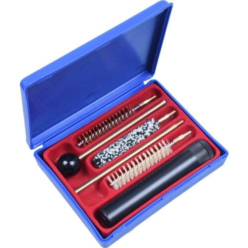 6pcs/set Gun Cleaning Kit for 38/357/9mm Cleaner Set Pistol Shotgun Hunting Accessories Clean Tools Set