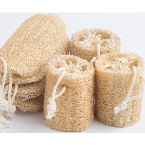Natural Anti-oil Kitchen Loofah Sponge Scrubber Dish Bowl Cleaning Brush NEW