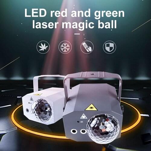 New Laser Magic Balls Light LED Remote Control Spot Lamp 32/64 Patterns Laser Stage Lights for KTV Birthday Party Decor Lighting
