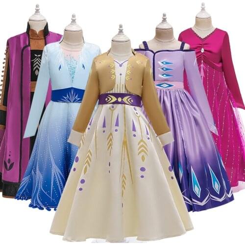 Girl Cosplay Dress Children Party Vestidos Kids Fantasia Princess Costumes Dresses Girls Clothing Set