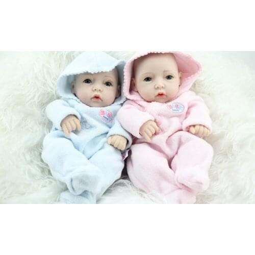 30CM Silicone Reborn Baby Dolls Realistic Hobbies Handmade Baby Doll For Boy & Girls Safe Classic Toys Early Education Dolls