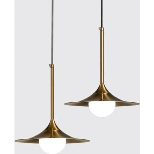 Nordic modern simple style glass bedroom bed restaurant study living room bar LED bar speaker GOLD CHANDELIER