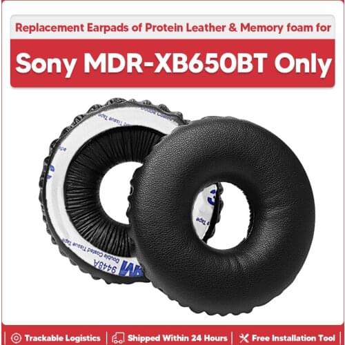 Replacement Ear Pads Leather Cushions Earphone Cover Memory Foam Viscose Headphone Accessories for Sony MDR-XB650BT Headset