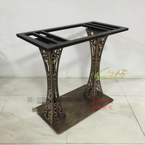 Retro dining tables. Table leg frame.. Marble table leg. Test bench