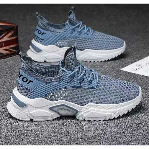 Mens shoes summer breathable thin mesh hollow net shoes net sports small white shoes leisure fashion shoes
