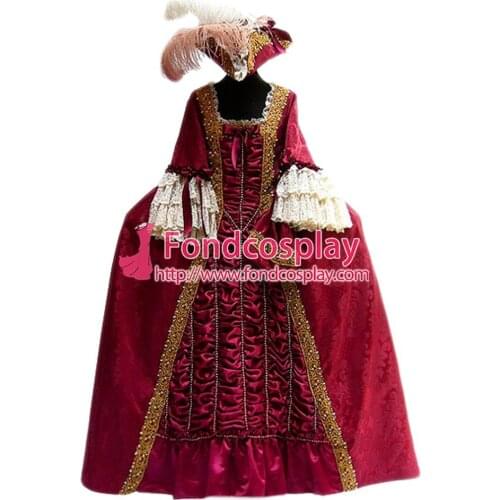 Gothic Lolita Punk Victorian Rococo Medieval Gown Ball Evening Dress Cosplay Costume Tailor-made[G952]