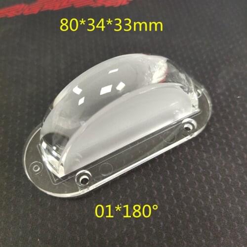 2pcs 80x34x33mm 80*34*33mm U shape 180 degrees window light lens line shine lens LED car spotlight lens