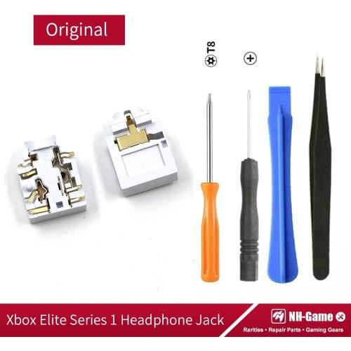 2pcs With Tools Headphone Jack For Xbox One Elite Controller 3.5mm Headset Connector Port Plug Socket
