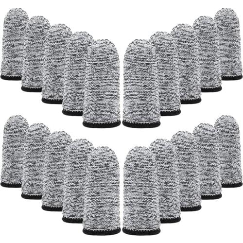 20Pcs of Anti-Cutting Finger Cot Protector Reusable Finger Cot Finger Protector Bed Suitable for Kitchen Work Sculpture