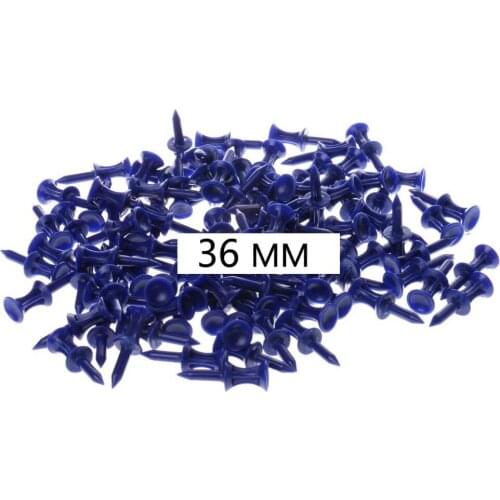 2017 New 100 Pcs/Pack Professional 36mm 1.42" Plastic Castle Golf Tees Blue
