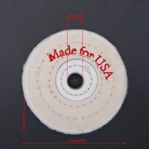 3/4/5/6/7/8"Cloth Buffing Wheel Grinder For Wood Metal Jewelry Polishing Tools