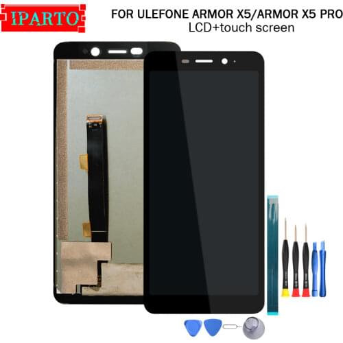 5.5inch ULEFONE ARMOR X5 LCD Display+Touch Screen Digitizer Assembly 100% Original New LCD+Touch Digitizer forARMOR X5 PRO+Tools
