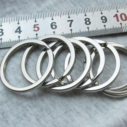 500pcs/lot Mental Flat Key Rings for Wearing Dog Tags and Pendants Silver and Gold Available