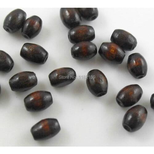 Free Ship 5000 pcs Charms Oval Wood Spacer Loose Beads Jewelry Findings7x5mm