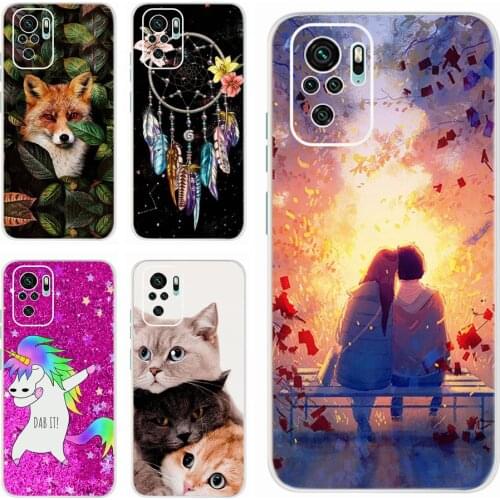 For Xiaomi Redmi Note 10 Case Soft Siliocone TPU Fundas For Xiaomi Redmi Note 10S Note10 S Phone Cases 6.43'' Cover Coque Bumper