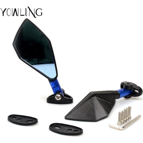 Black Universal Motorcycle Mirror motorbike Side Mirrors Rearview Mirror For yamaha Honda Suzuki bmw ducati benelli Kawasaki