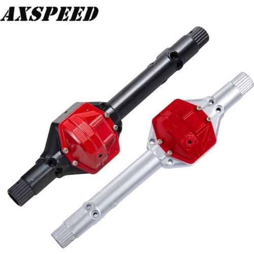 AXSPEED Front and Rear Axle Shell Alloy Metal Axle Housing 227g for 1:10 RC Crawler Axial Wraith 90018 RC Climbing Car Parts