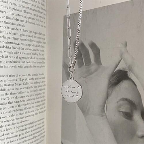 RUIYI Korean alphabet round brand Pendant Necklace(XL4028)