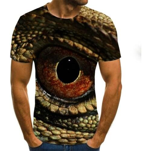 Mens short-sleeved T-shirt, funny character print shirt, O-neck, street hip-hop style, casual, large size, summer hot sale 2021