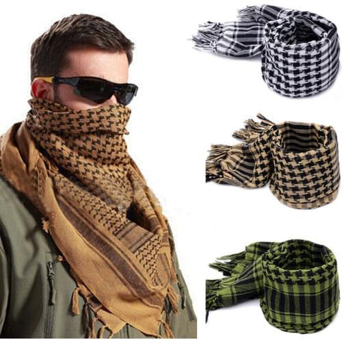 2019 Newest Scarf Shawl Keffiyeh Kafiya Lightweight Military Tassel Arab Desert Shemagh KeffIyeh Scarf Wrap Mufflers