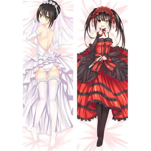 Newly Design Anime Date A Live Tokisaki Kurumi Sexy Wedding Anime Girls Body Dakimakura Bedding Otaku Waifu Hugging Female