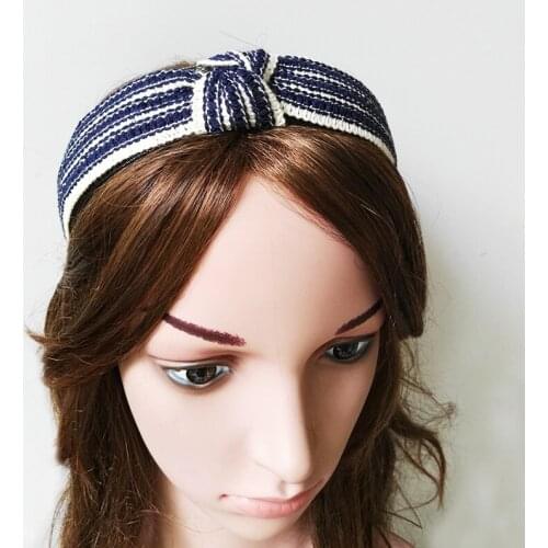 12pcs Fashion Colorful Knitted Ribbon Hairbands with teeth Korean Top Knot Headband Girls and Women Fashion Hair Accessories