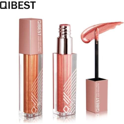 QIBEST facial highlighter stick concealer long-lasting brightening face highlighter palette cosmetics