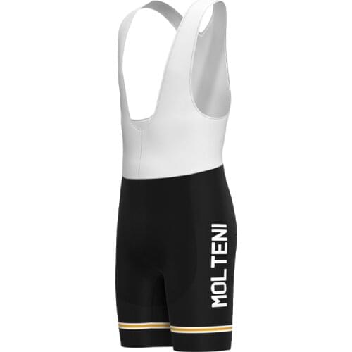 1974 Competition MOLTENI Team Man Retro Black Cycling shorts Clothing Summer Triathlon Biker Bib Shorts de ciclismo hombre