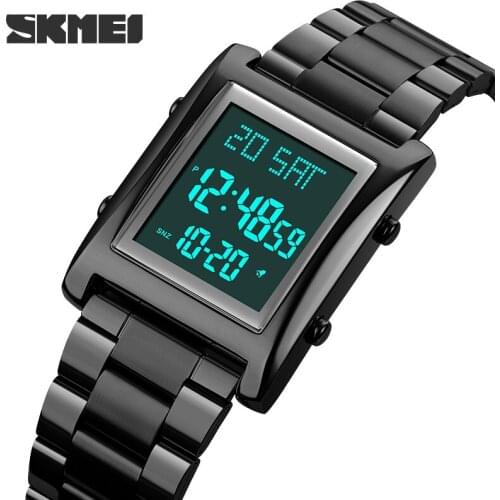 Sport Watch Men 5Bar Waterproof Watches Stainless Steel Strap Digital Watch reloj hombre skmei Relogio Masculino