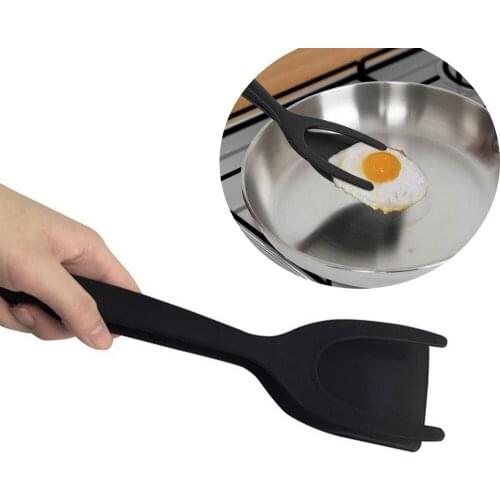 Turners Clip Pizza Silicone Spatula Egg Cook Tools Non-stick Egg Shovel High Temperature 2 In 1 Cookie Food Clip Kitchen Tool