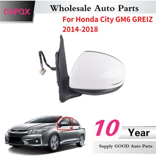 CAPQX 5Pin Rear view mirror with LED light for HONDA CITY GM6 GREIZ 2014 2015 2016 2017 2018 side Rearview mirror