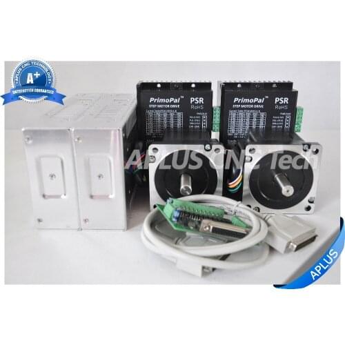 2-Axis NEMA 34 Stepper Motor 594oz-in & Driver PSR8078 & 48V Power Supply Kit