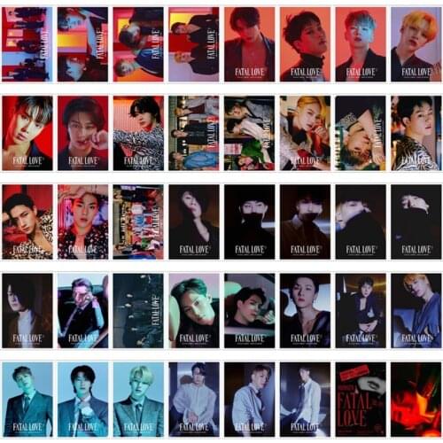 40Pcs/Box Kpop Monsta X New Album FATAL LOVE LOMO Card Photocard Self Made Cards For Fans Collection Stationery