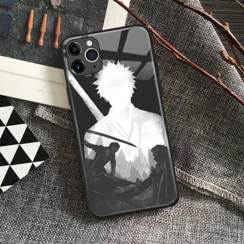 Aizen Vs Ichigo Bleach Anime Soft Silicone Glass Phone Case for IPhone SE 6s 7 8 Plus X Xr Xs 11 12 Mini Pro Max Samsung Redmi