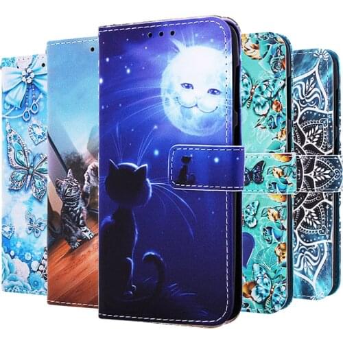 Cute Cat Leather Flip Cover For Samsung Galaxy A10S A20S A30S A40S A50 A12 A32 A42 A52 A72 A02S S20 FE S21 Plus A21S Wallet Case