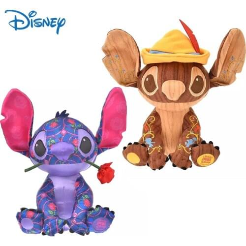 Disney Genuine Lilo & Stitch Cute Stuffed Plush Toys Stitch Anime Action Figure Plush Dolls Collection Model Gifts Kids Toys