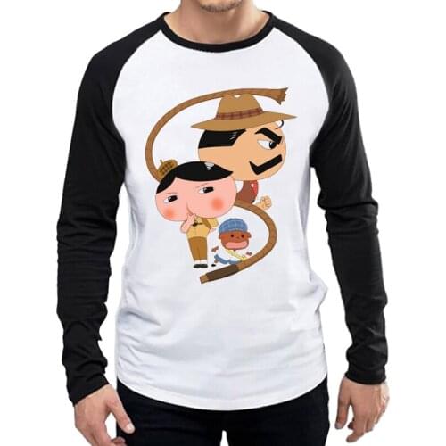 Butt Detective T-Shirt Long Sleeve Mens Fashion Anime Butt Detective T Shirt Tops Tees tshirt Black Full Sleeve Cartoon Clothes