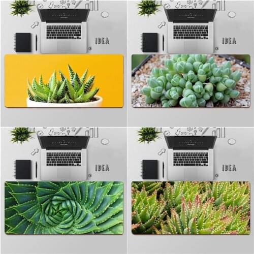 FHNBLJ High Quality Succulent Splendour Locking Edge Mouse Pad Game Rubber Computer Gaming mousepad