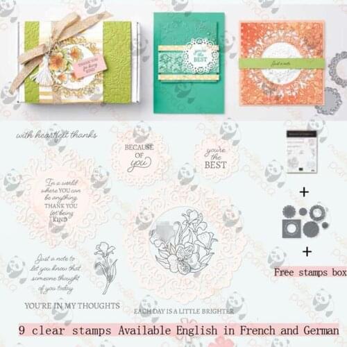FRIENDSHIP Metal Cutting Dies and Stamps Stencils For DIY Scrapbooking Photo Album Decor Die Cut Embossing Paper Card