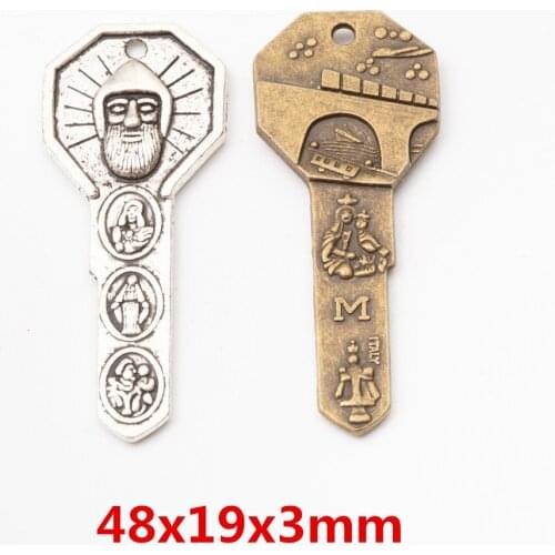 Wholesale 6 pcs quality key Pendant Alloy DIY Fashion charm Bracelet Necklace Jewelry Accessories 5677