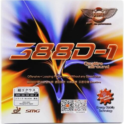 Original Dawei 388d-1 Quattro All Round Long Pimples Table Tennis Rubber With / Without Sponge Pips-out Pips-long Rubbers